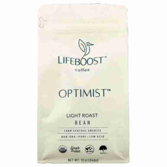 Lifeboost Coffee Optimist Bean Light Roast 12 oz (340 g)