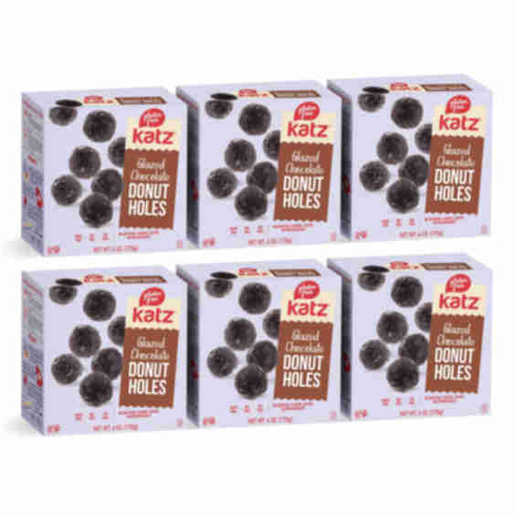 Glazed Chocolate Donut Holes - 6 Pack