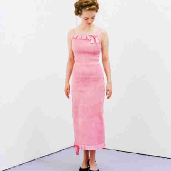 Dress Audrey Embellished with Pleats and Bows
