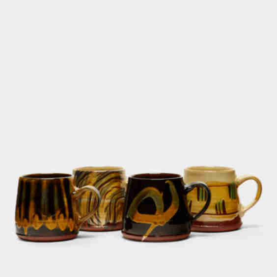 Slipware Mugs (Set of 4)