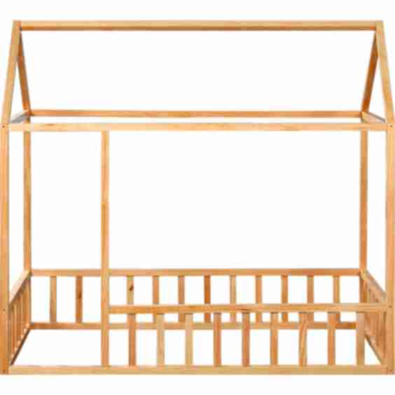 Montessori House Bedframe with Rails