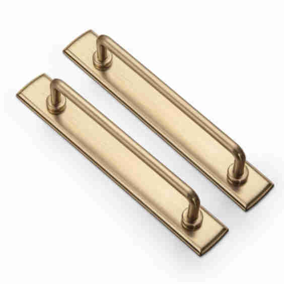 5" Zinc Alloy Distressed Backplate(style G011) Bar Pull Multipack (Set of 2)