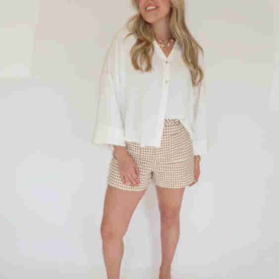 Pretty in Check Shorts