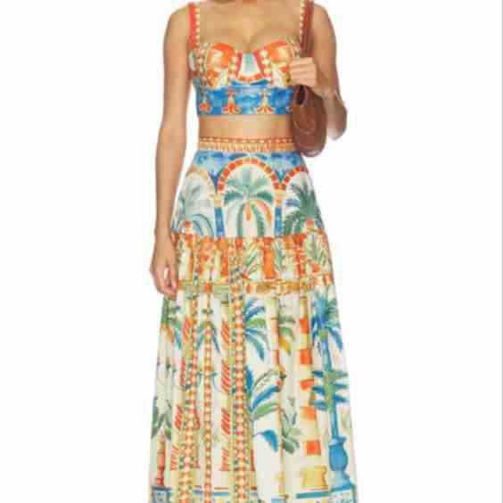 Terracotta Oasis Cotton Poplin Coord Set