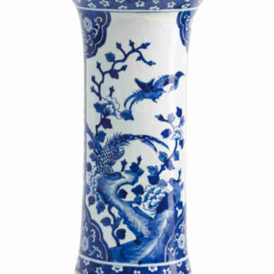 10x20 Pheasant Paneled Vase