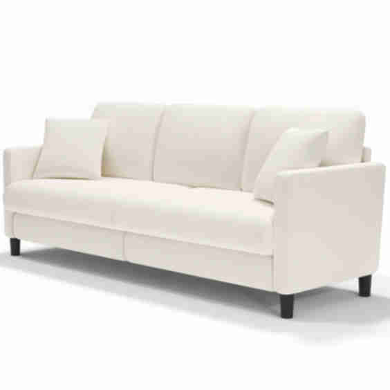 Comfy Teddy Fleece Loveseat Sofa Couch for Living Room