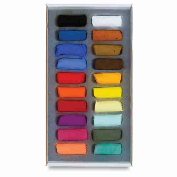 Soft Pastel Set Set Of 20 Assorted Colors Half Sticks