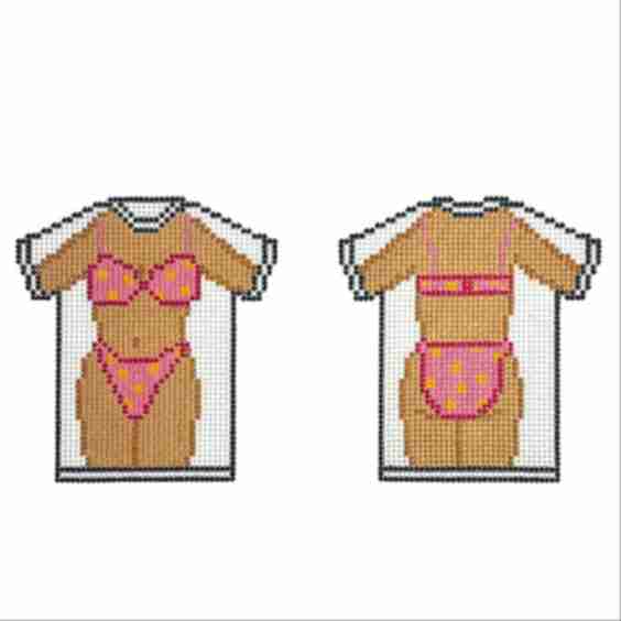 Bikini Tee Canvas - Polka Dots