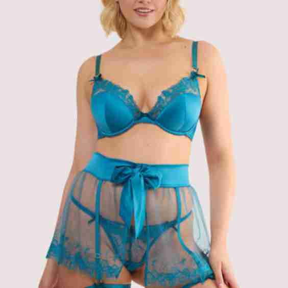 Mariposa Butterfly Embroidery Skirted Suspender