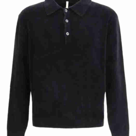 Chenille Button Polo Shirt