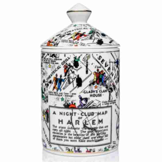Langston Nightclub Map Ceramic Luxury Candle