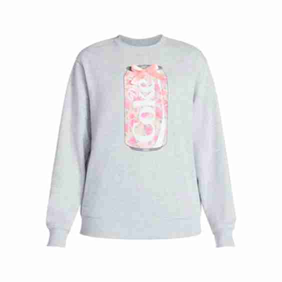 Diet Coke Floral Graphic Crewneck Sweatshirt