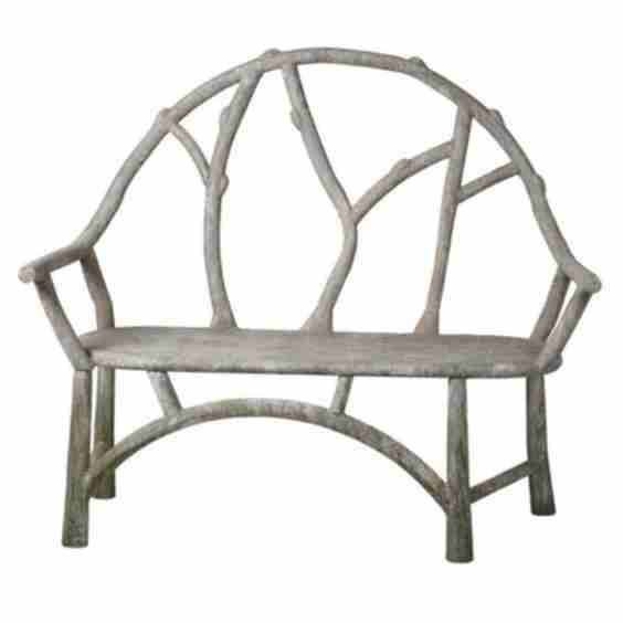 Faux Bois Bench