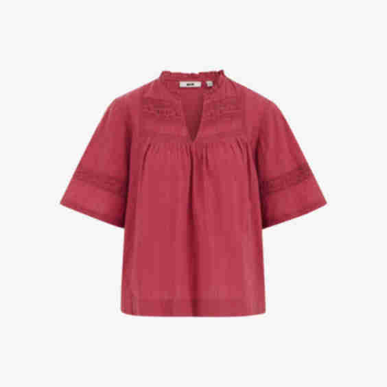 Deep V-Neck Blouse