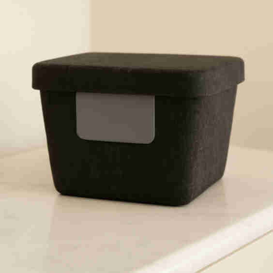 The Sculpted Bin - Petite with Lid