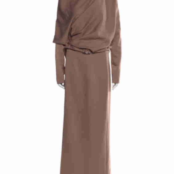 Cowl Neck Long Dress