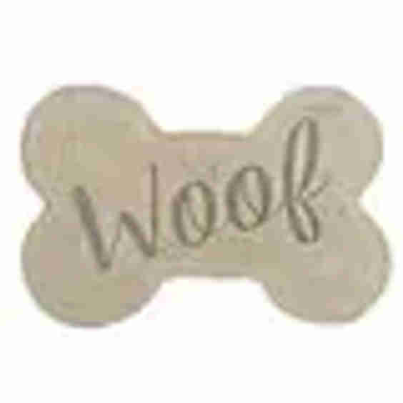 Braided Jute Bone Shape Pet Mat