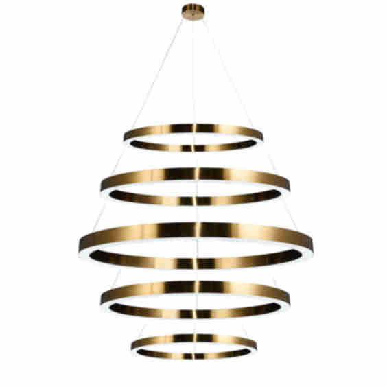 Liana Round 5-Ring LED Chandelier