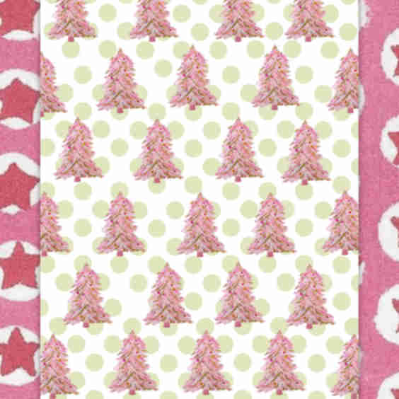 The Polka Dot Christmas Tree Wrapping Paper