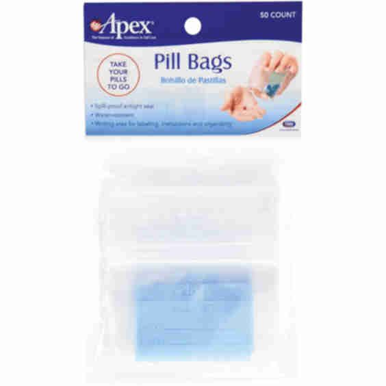 Pill Bags Clear Pkg/50
