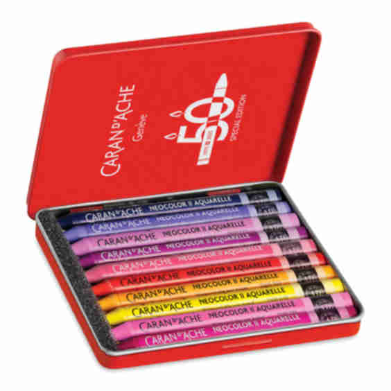 Neocolor II Aquarelle Artists' Pastels Pop Color 50th Anniversary Special Edition Set of 10