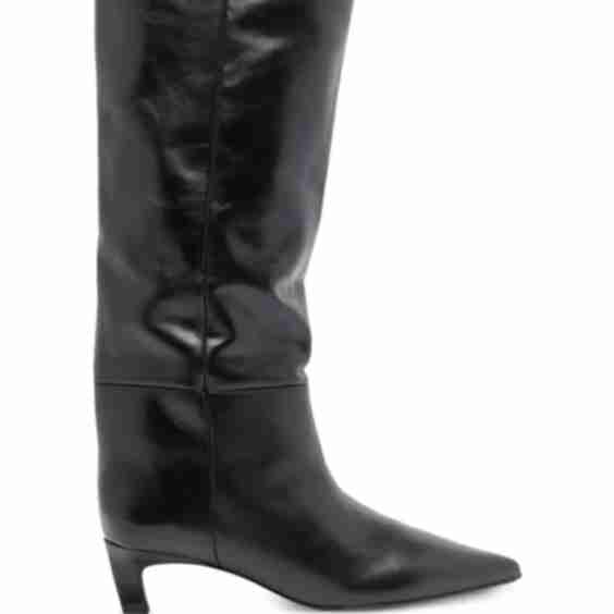 50 Mm Leather Boots