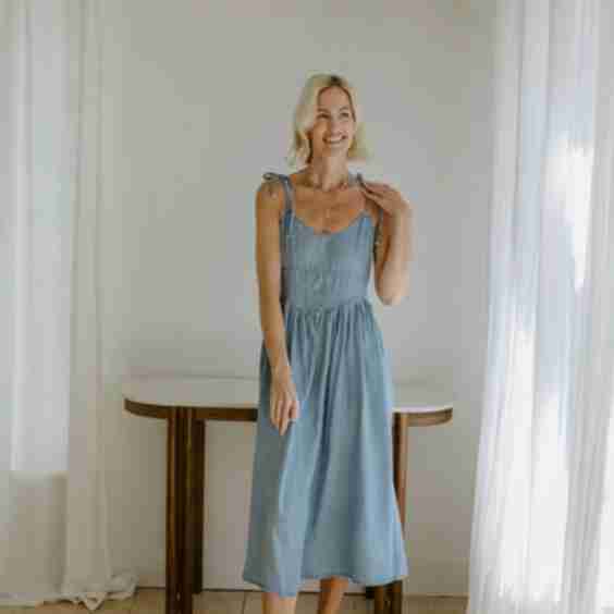 Corset Style Midi Dress