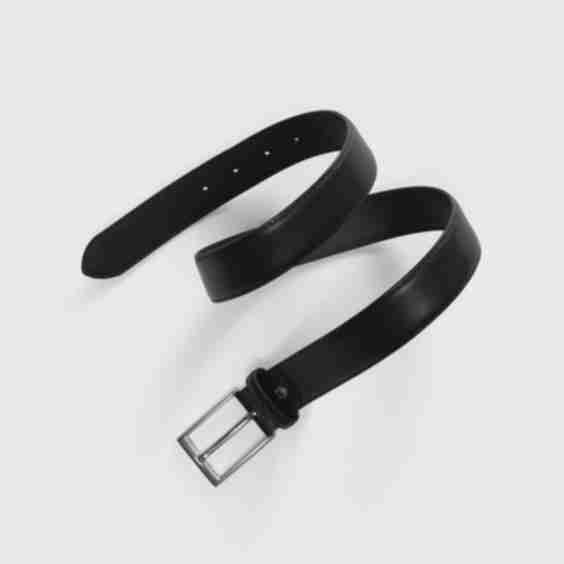 Leather Belt with Buckle