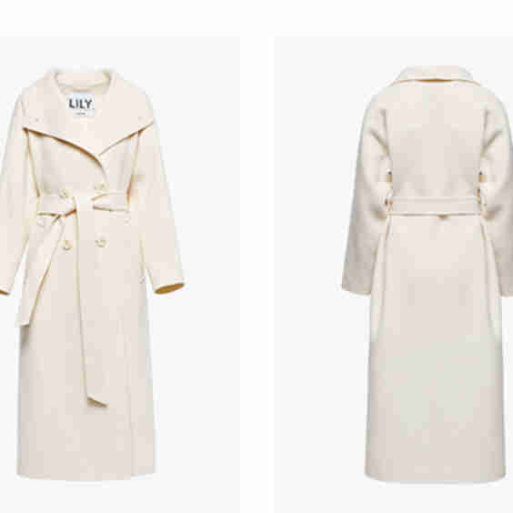 Platinum Wool Double Face Coat