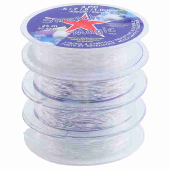 Clear Bead & Jewelry Cord Set