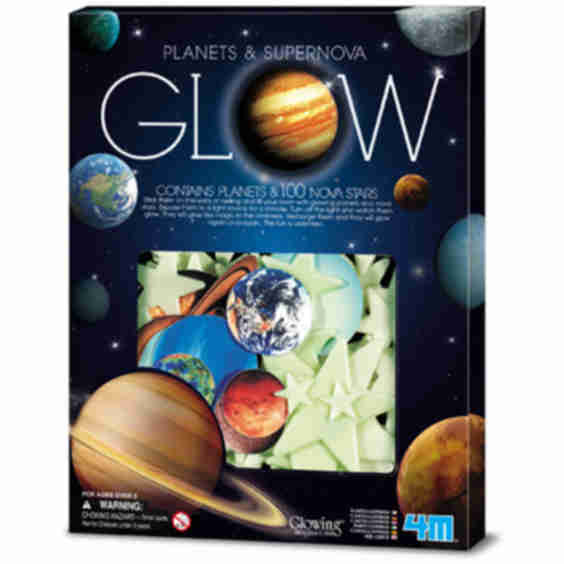 Super Nova And Planets Glow Stars