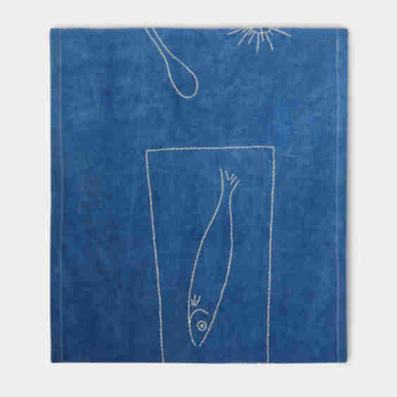 Supper Hand-Embroidered Linen Table Runner