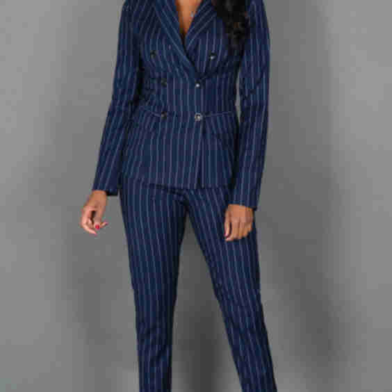 Blake Pinstripe Blazer