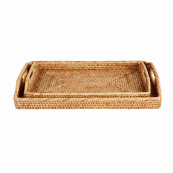 Rattan Serving Trays