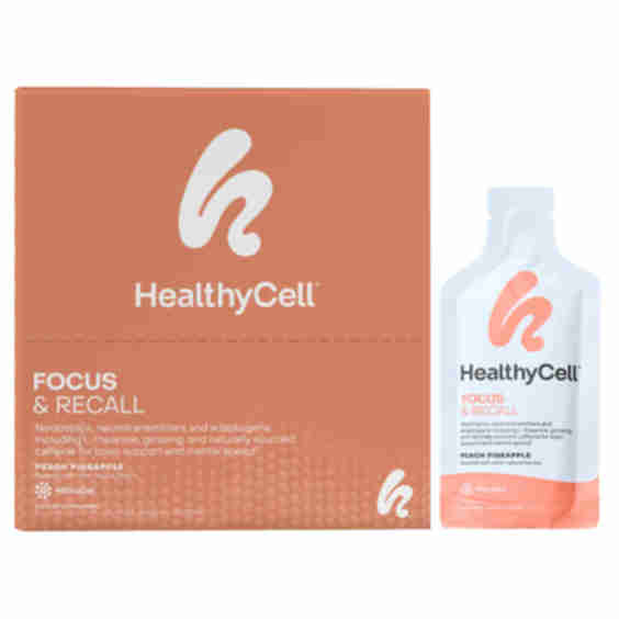 Focus & Recall Supplement, Peach Pineapple, 30 Gel Packs, 0.84 fl oz (25 ml) Each