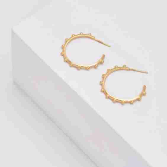 Bobble Hoop Earrings