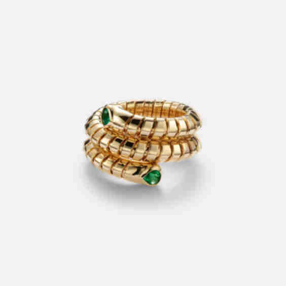 Trisola 18kt Ring with Emerald