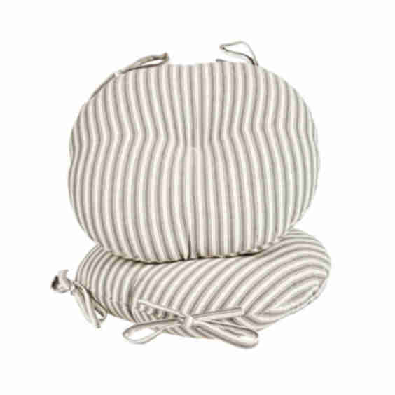 Round Cotton Stripe Garden Seat Pads