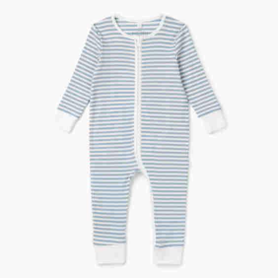 Ribbed Clever Zip Snug Fit Pajamas