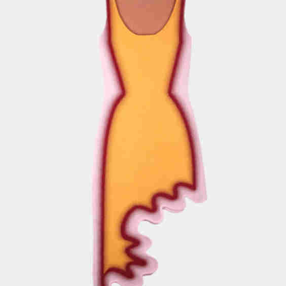 Aster Reversible Asymmetric Wavy Dress