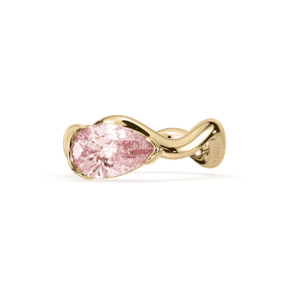 Coquette Pear-Cut Pinky Ring