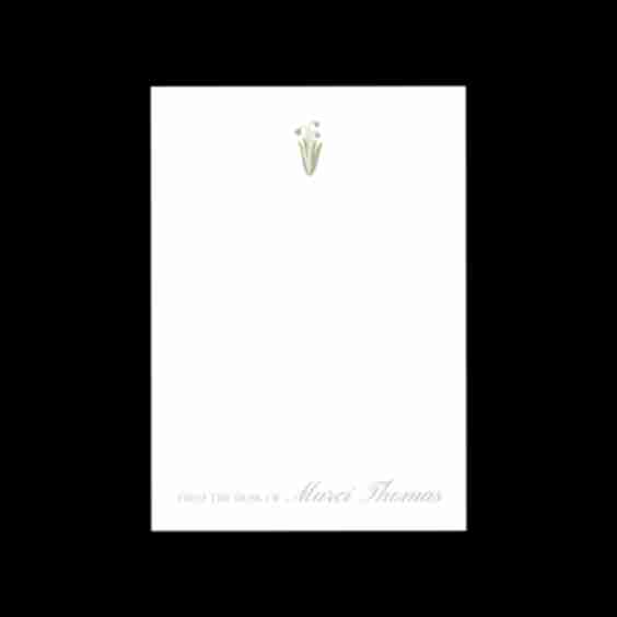 Flower Silhouette Notepad