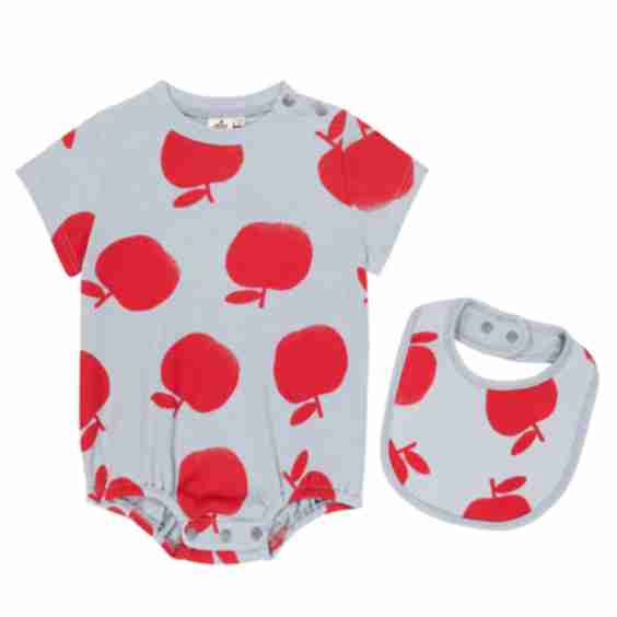 Baby Pomme Bodysuit and Bib Set