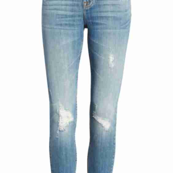 Jagger Distressed Crop Skinny Jeans