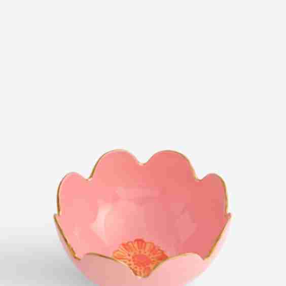 Tiffney Flower Large Scalloped Salad Bowl