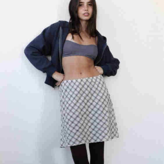 The 90's Bias Mini Skirt
