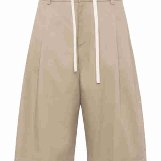 Cotton Gabardine Bermuda Shorts