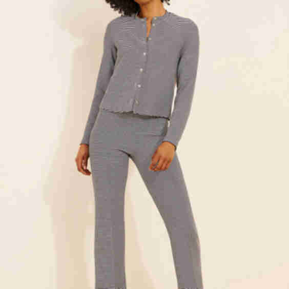  Nuuly x Donni Baby Stripe Kick Flare Pants