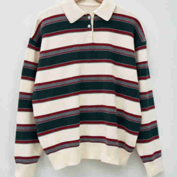 Flynn Stripe Collar Sweater