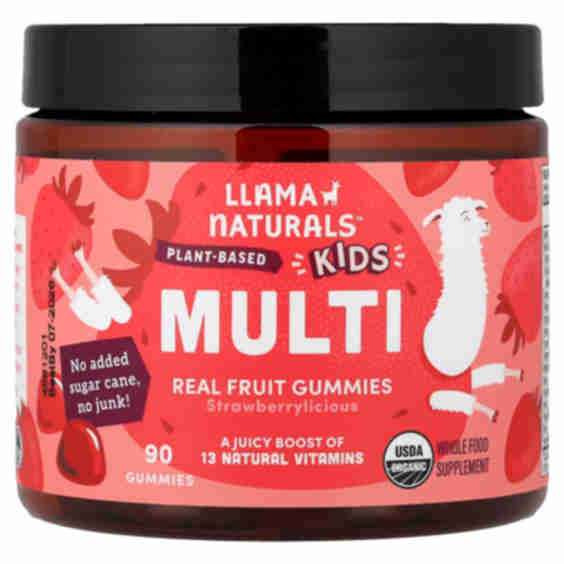 Kids Plant Based Multi Real Fruit Gummies Strawberrylicious 60 Gummies